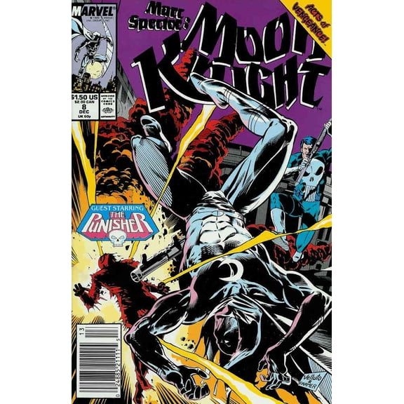 Marc Spector: Moon Knight #8 (Newsstand) VF ; Marvel Comic Book