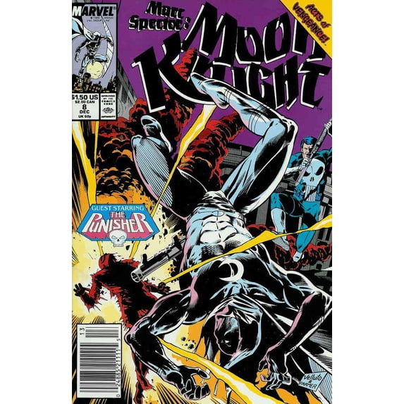 Marc Spector: Moon Knight #8 (Newsstand) VF ; Marvel Comic Book