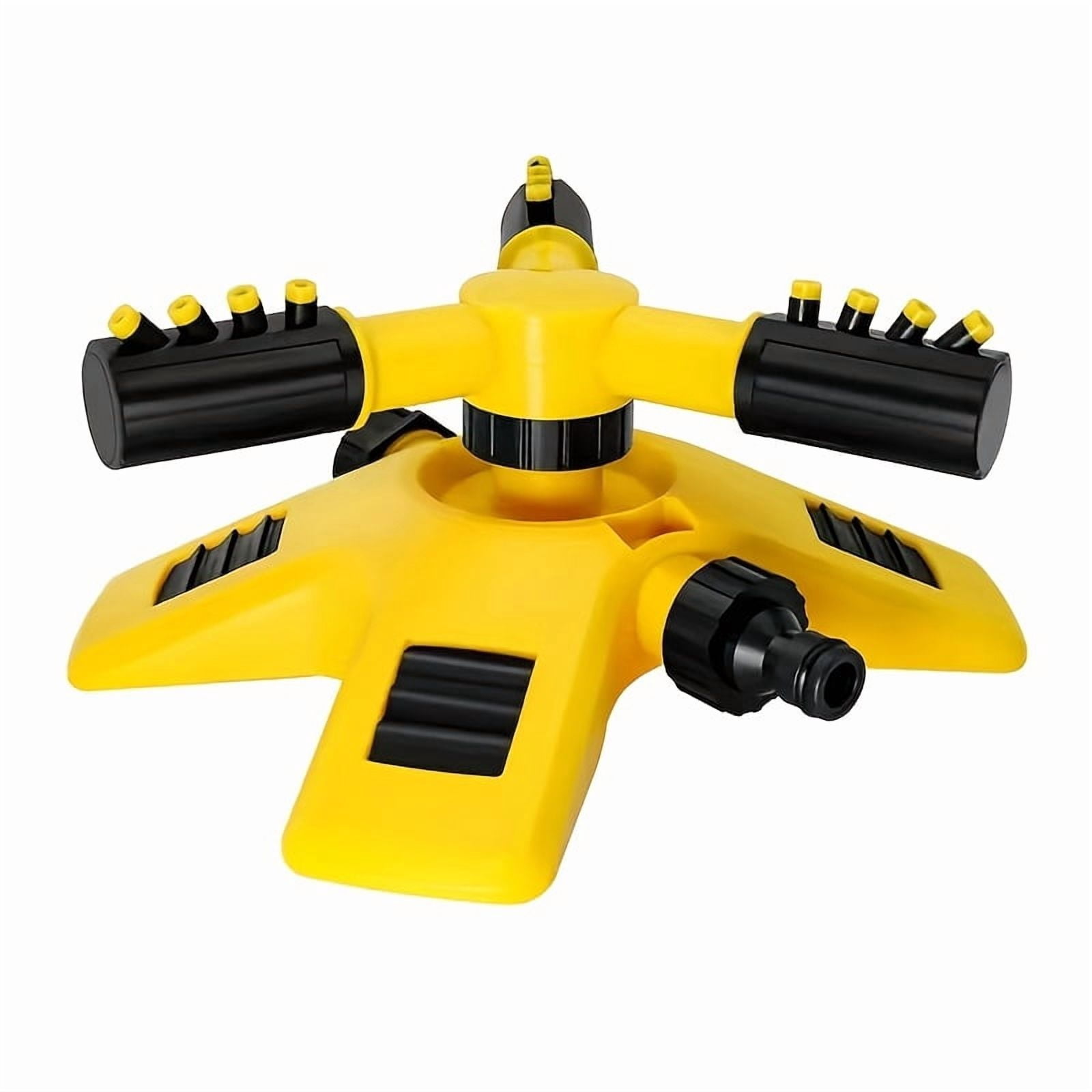 360-Degree Automatic Rotating Sprinkler Head - Durable Plastic, No Battery Needed, Ideal for Lawn & Garden Irrigation