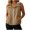 Khaki-ly9t, variant on Women Hooded Sleeveless Jacket Ladies Full Zip Outdoor Tank Overjacket Womens Windbreake Vest L2 Orange
