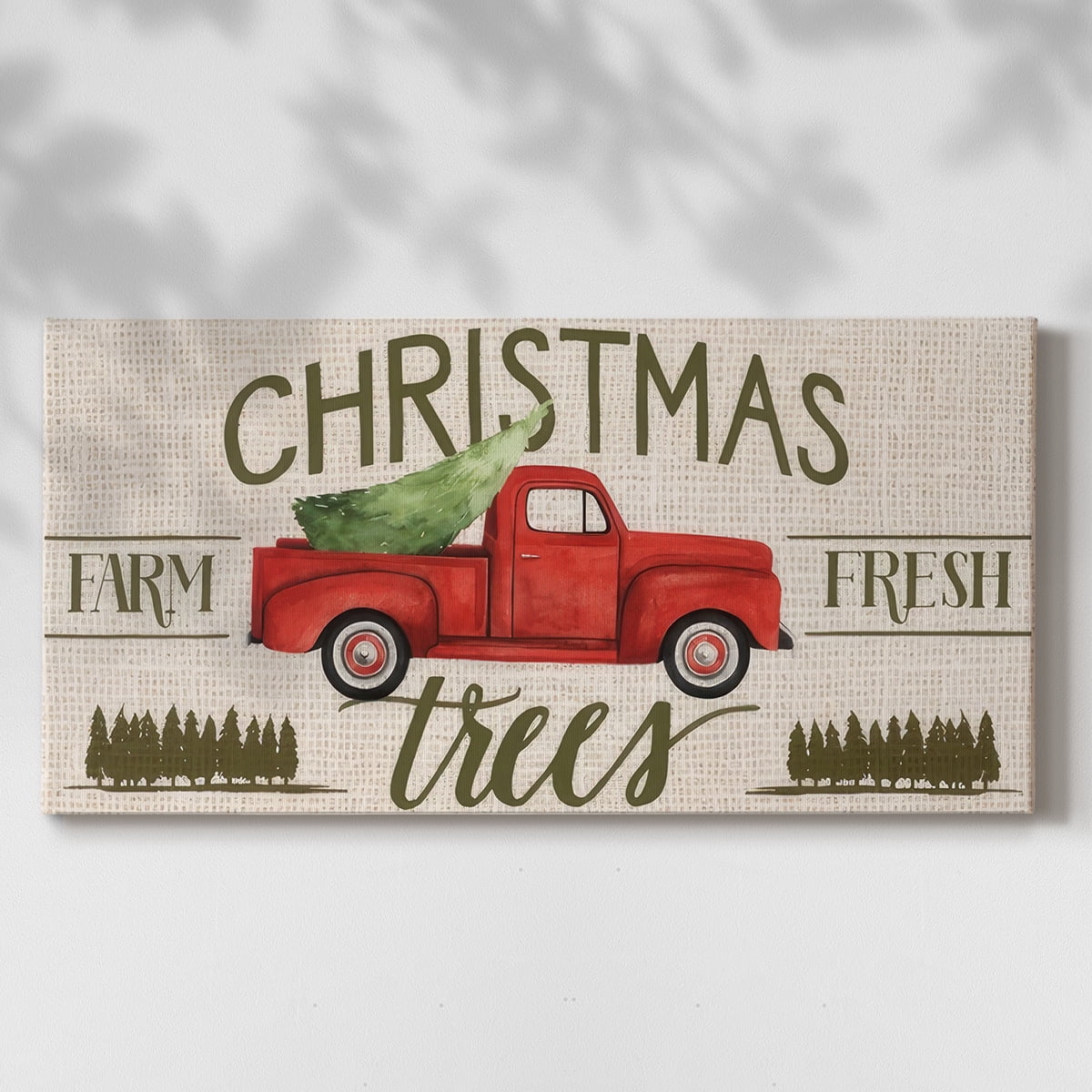Christmas on the Farm Collection C- Gallery Wrapped Canvas