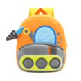 thumbnail image 1 of Kid‘s Engineering Vehicle Backpack Plush Kindergarten Schoolbag Zipper Closure, 1 of 2