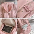 thumbnail image 6 of Student School Backpack Small Backpack Fashion Travel Backpack Flower Print Knapsack Korean Styles Casual Daypacks, 6 of 9