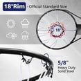thumbnail image 4 of Regulation 18" Steel Basketball Rim for Portable Basketball Hoop & Goal, Indoor & Outdoor with Hand-Crank Adjustment, Choose from Fixed or Breakaway, Replacement Rim for Indoor or Outdoor Hoop, 4 of 7