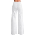 thumbnail image 2 of Jeans de pierna ancha roswear para mujer, casual, cintura alta, blancos, 2 of 7