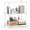 White, variant on M MZG 3 Tier Wire Shelving Unit,3 Shelves Shelf Rack, 11.8"D x 17.7"W x 26.3"H,Metal Storage Shelves 450 lbs,White