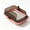 Pink, variant on Cat Litter Box Semi Open High Wall Large Space Kitty Litter Pan with Scoop Spill Guard Open Top Cat Toilet Plastic Black Litter Tray