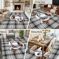 thumbnail image 6 of Coffee Cup Beans Area&nbsp;Rug 5x8ft Black Buffalo Plaid Farm Country Non-Slip&nbsp;Washable Square&nbsp;Rugs Soft Felt Indoor Floor Mat for Bedroom Kitchen Living Room Bathroom, 6 of 9