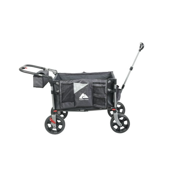 Ozark Trail All-Terrain Push Pull Wagon, Foldable, Black