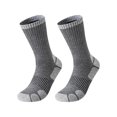 thumbnail image 2 of Domzle Hiking Socks, Moisture Wicking Breathable Cushioned Running Socks, Anti-Blister Socks for Men Women Gray, 2 of 3