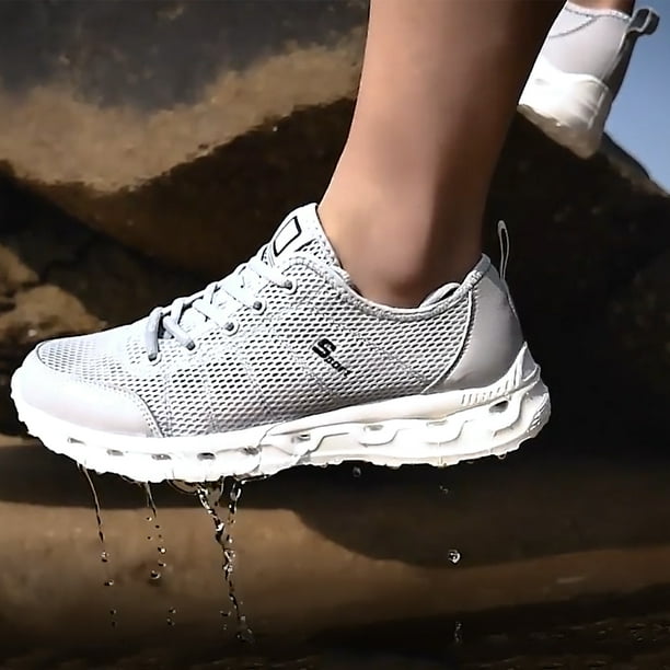 Zapatos de buceo transpirables para senderismo (gris claro 45) Likrtyny Tenis De Mujer Tenis De Hombre