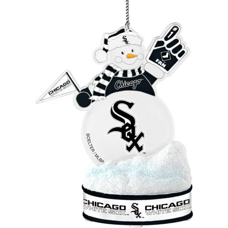 Mlb Baseball Snowman Ornament - Topperscot by Boelter Brands MLB LED Snowman Ornament, Chicago White Sox