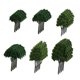 thumbnail image 4 of Modelo de árboles verdes, mini dioramas, árboles, escala, ferrocarril, fotografía, accesorio, jardín de hadas 24 piezas, 4 of 9