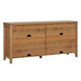 thumbnail image 5 of Walker Edison Modern 60" Reeded Sideboard with Arch, English Oak, 5 of 15