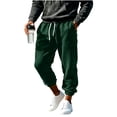 thumbnail image 5 of HomeDM Mens Sweatpants Drawstring Athletic Casual Jogger Running Workout Gym Pants with Pockets Green L, 5 of 8