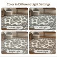 thumbnail image 7 of ODIKA Dining Ornate Table Intentional Print Fragments Wool Neutral Easy Care Kids Safe for Small Living Room, Playroom, Bedroom, 7 of 7