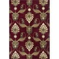 thumbnail image 1 of HomeRoots 353586 Tapis de Zone en Polypropylène Rouge 3 Pi 3 Po x 4 Pi 11 Po, 1 of 1
