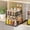 Black, variant on Pull Out Spice Rack Organizer for Inside Cabinet, 2 Tier Metal Spice Organization for Cabinet, Vertical Slide Out Seasoning Organizer, 9.65"W x 10.7"D x 10.24" H (Not for Cabinet with Lip)