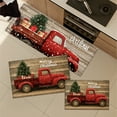 thumbnail image 6 of YIMEIS Christmas red car gift box Kitchen Mat Rug Set - Perfect for Kitchen Counter, 16''*24''/20''*32''/47''*18'', Functional for Decoration, 6 of 10