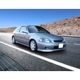 thumbnail image 3 of Ikon Motorsports Compatible with 1996-2000 Honda Civic Hatchback Acrylic Window Visors Vent Deflector Rain Guard Outside Mount 2PCS 1996 1997 1998 1999 2000, 3 of 8