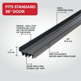 thumbnail image 3 of M-D Building Products 82586 36 in. Brown Vinyl Concealed Screw/Nail-on Under Door Seal, 3 of 7