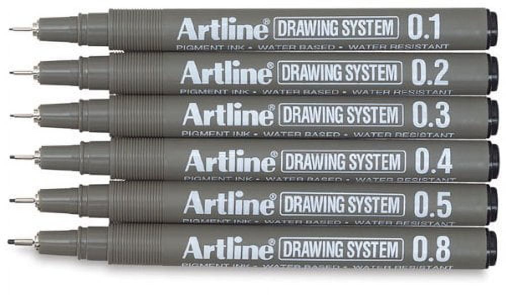 Artline Drawing Pen Set - Wallet Set A, Set of 4