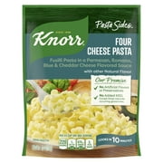 Knorr No Artificial Flavors Four Cheese Pasta Cooks in 10 Minutes, 4.1 oz Regular