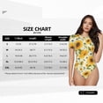 thumbnail image 4 of Picia Beautiful Countryside Sunflower Womens One Piece Swimsuits Modest Tummy Control Bathing Suits Lace Up Slimming Swim Suit-Large, 4 of 9