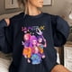 thumbnail image 1 of Pop cazadora para niña Printed Anime Print Long-Sleeved Sweatshirt 1*Top （Navy）, 1 of 3