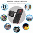 thumbnail image 6 of Dteck Detachable Sports Wristband Case for iPhone 13 Pro, Shockproof Hard PC TPU Bumper Hybrid Kickstand Cover, Great for Hiking Biking Walking Gym Running Workout Exercise Arm Band Case (Red), 6 of 10
