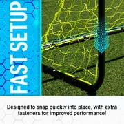 Franklin Sports Backyard Portable Soccer Goal - Competition Steel All Weather - Mini 4 x 6 - Black