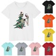 thumbnail image 2 of GERsome Toddler Girls T-Shirt Boys Short Sleeve Shirt Unisex Kids Christmas Graphic Cute Summer Tops Tees Sizes 3-10 Years, 1-Pack, 2 of 4