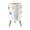 Color 1, variant on Small Trash Can with Lid Nautical Coastal Seashell Beach Ocean Blue Coral Starfish Shells 1.8 Gallon Dog Proof Trash Can Round Garbage Can Waste Bin Wastebasket for Bathroom Bedroom Living Room