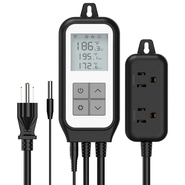 Naiovety Enchufe de detección remota WIFI inteligente Control remoto Enchufe de fuente de alimentación doméstica Equipo de monitoreo de temperatura Electrodomésticos Naiovety HA016784-00