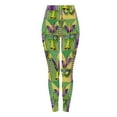 thumbnail image 5 of Meichang Mardi Gras Leggings for Women Masquerade Mask Print Yoga Pants High Waist Stretchy Carnival Party Tights Gym Workout Leggings, 5 of 10