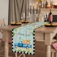 thumbnail image 2 of Table Runners 72 Inches Long Dress Scarves, Black Plaid Easter Farmhouse Kitchen Table Runner, Coffee Tablerunners, Truck Spring Floral Bunny Wooden 16x72 Inch, 2 of 9