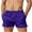 Purple, variant on Dxzfnsa Plus Size Shorts for Men Summer Men's Loose Solid Color Quick Dry Swim Trunks Soft Comfort Elastic Waist Drawstring Beach Shorts with Pockets