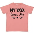 thumbnail image 3 of Inktastic My Yaya Loves Me Grandchild Girls Toddler T-Shirt, 3 of 5