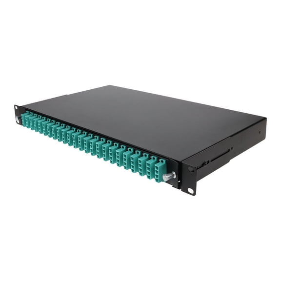 Addon ADD-1U48LCDM4 19-INCH RACK MOUNT 1U PATCH PANEL WITH 48 LC DUPLEX, MULTI-MODE OM