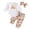 White, variant on Mercatoo Toddler Baby Girls Halloween Clothes Set Alphabet Embroidered Long Sleeve Romper Cartoon Pants Headband Girl Outfit