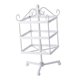 thumbnail image 2 of Organizador de joyas de 3 niveles con soporte de hierro para pendientes, elegante colgador para pendientes de moda. Blanco, 2 of 9
