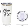 thumbnail image 3 of Gifts for Women - Queen Bee - Christmas Gifts for Women - Fun Birthday Gifts for Women - Unique Gifts Ideas for Wife Sister Best Friends - 20oz Travel Mug Tumbler, 3 of 6