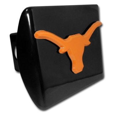 Texas Longhorn Orange Metal Auto Emblem 