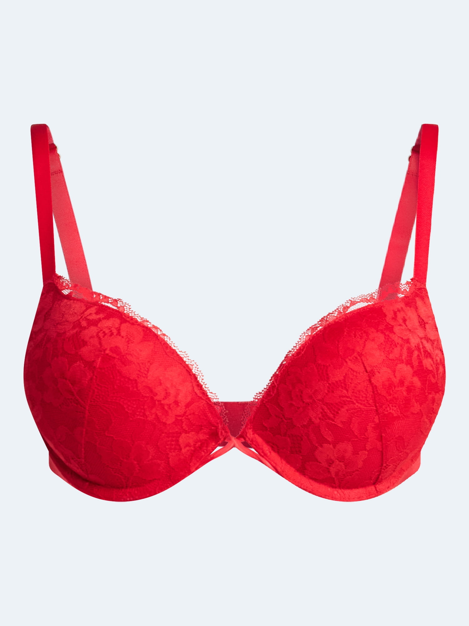 Joyspun Women's Add 2 Sizes Lace Push-Up Bra, Sizes 32A-38C