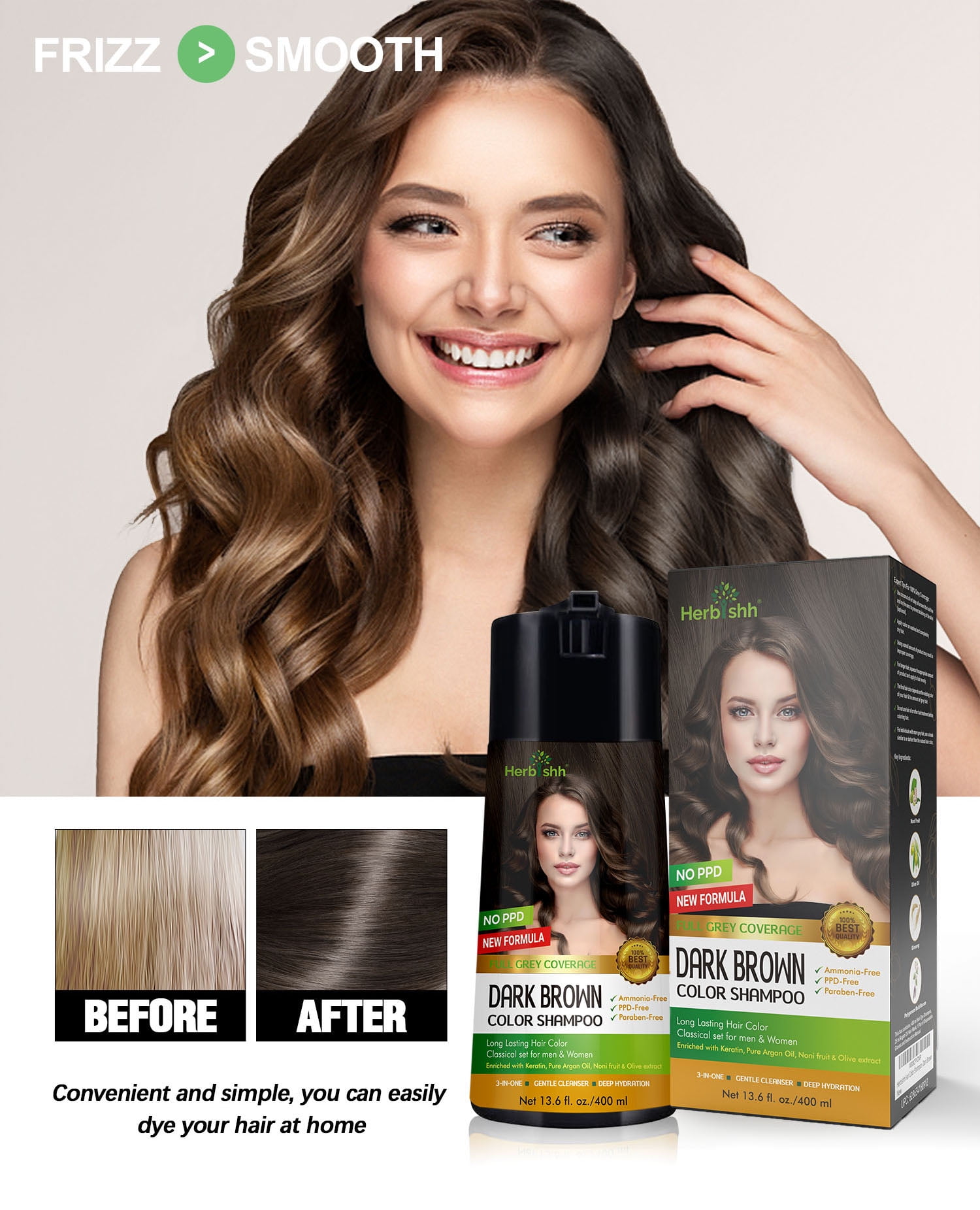 Biogreen Roots Shampoo Dark Brown 5 pouches- Hair color Shampoo with h –  biogreenroots