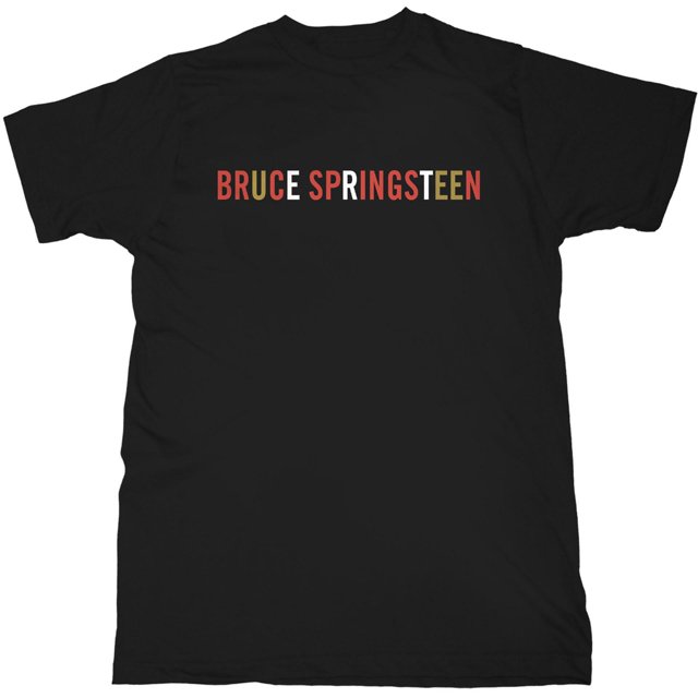 Bruce Springsteen - Camiseta Logotipo para Adultos Unisex (Negro)