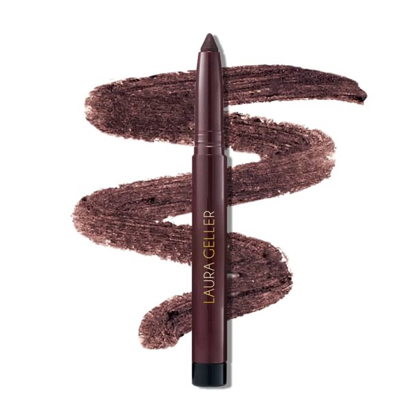 LAURA GELLER NEW YORK Kajal Longwear Kohl Lápiz Delineador de Ojos - Amethyst Ahumado Kohl - Cafeína y Vitamina E - Forro Suave y Mezclable - Afilador Incorporado