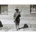 thumbnail image 2 of U.S. Archives 14x12 Black Ornate Wood Framed with Double Matting Museum Art Print Titled - WWI Colored member of the telephone and telegraph battalion at Camp Upton-Long Island, 2 of 4