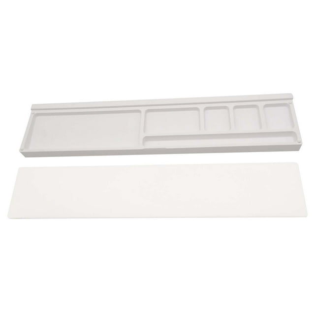 Desktop Storage Box, Ergonomic Keyboard & Mouse Wrist Rest with Non-Slip Base, Soft Foam Support for Office Typing & Gaming, White/Black Color Options for Desk Organization & Comfort