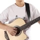 thumbnail image 2 of Guitar Strap for Electric Bass Adjustable Leather Soft Pad with Connection Belt GS‑07Black, 2 of 4